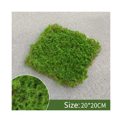 Buy5get2 free Simulation Moss Grass Turf Lawn Artificial Moss Green Fake - 20x20cm