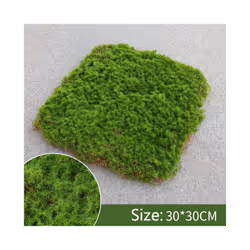 Buy5get2 free Simulation Moss Grass Turf Lawn Artificial Moss Green Fake - 30x30cm