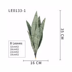 Buy5get2 free Artificial Plants Realistic Succulents Indoor and Outdoor - 35cmB