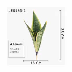 Buy5get2 free Artificial Plants Realistic Succulents Indoor and Outdoor - 38cmA