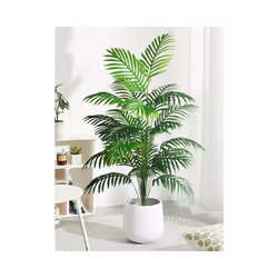 Buy5get2 free 70-120cm Large Artificial Palm Tree Plastic Turtle Back - 24-large Leaves