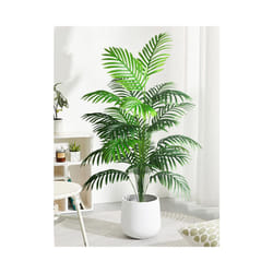 Buy5get2 free 70-120cm Large Artificial Palm Tree Plastic Turtle Back - 24-large Leaves