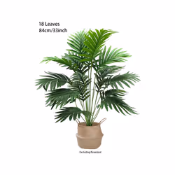 Buy5get2 free 70-120cm Large Artificial Palm Tree Plastic Turtle Back - 18-little Leaves