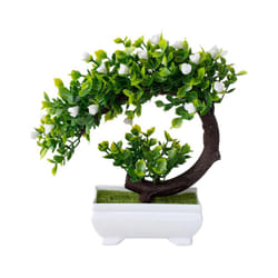 Buy5get2 free Artificial Plants Bonsai Simulated Tree Potted Plants Fake - White