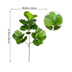 Buy5get2 free 70/135cm Artificial Ficus Tree Branches Large Banyan Leaves - ZA-301-135CM