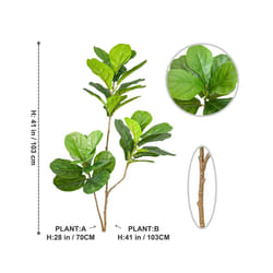 Buy5get2 free 70/135cm Artificial Ficus Tree Branches Large Banyan Leaves - ZA-301-70103