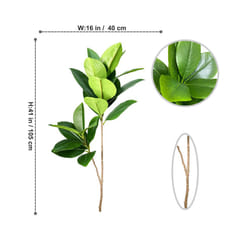 Buy5get2 free 70/135cm Artificial Ficus Tree Branches Large Banyan Leaves - ZA-300-105CM