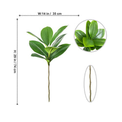 Buy5get2 free 70/135cm Artificial Ficus Tree Branches Large Banyan Leaves - ZA-300-74CM