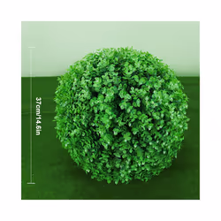Artificial Plant Boxwood Topiary BallFaux Plants Decorative Grass Balls - Eucalyptus 37cm