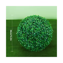 Artificial Plant Boxwood Topiary BallFaux Plants Decorative Grass Balls - Peanut 36cm