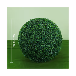 Artificial Plant Boxwood Topiary BallFaux Plants Decorative Grass Balls - Green Milan 36cm