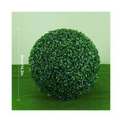 Artificial Plant Boxwood Topiary BallFaux Plants Decorative Grass Balls - Green Milan 36cm