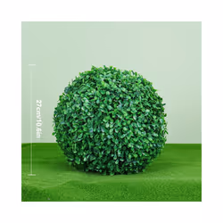 Artificial Plant Boxwood Topiary BallFaux Plants Decorative Grass Balls - Peanut 27cm