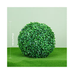 Artificial Plant Boxwood Topiary BallFaux Plants Decorative Grass Balls - Peanut 27cm