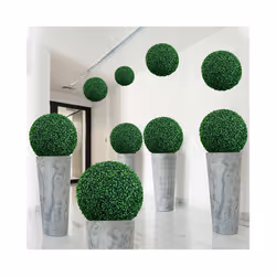 Artificial Plant Boxwood Topiary BallFaux Plants Decorative Grass Balls - Peanut 27cm