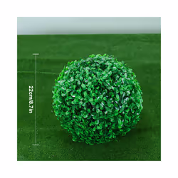 Artificial Plant Boxwood Topiary BallFaux Plants Decorative Grass Balls - Peanut 22cm