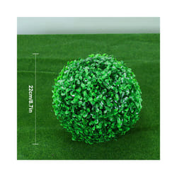 Artificial Plant Boxwood Topiary BallFaux Plants Decorative Grass Balls - Peanut 22cm