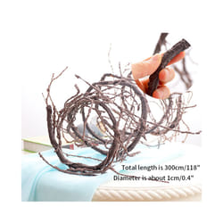 300cm Artificial Fake Plants Tree Twigs Cherry Branches Liana Wall Hanging - Small in brown