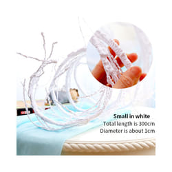 300cm Artificial Fake Plants Tree Twigs Cherry Branches Liana Wall Hanging - Small in white