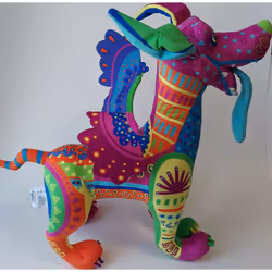 beibeiwang Cute Plush Toy Pixar Coxco Dante Alebrije Rainbow Dog 15