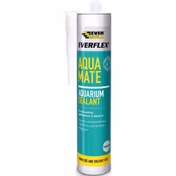 Everbuild Everflex Aqua Mate Aquarium Silicone Sealant, Transparent, 295 ml