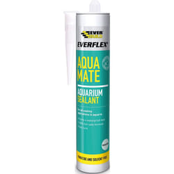 Everbuild Everflex Aqua Mate Aquarium Silicone Sealant, Transparent, 295 ml