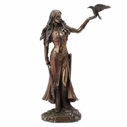 Goddess Statue Decorative Resin Craft Delicate Antique Brass Celtic Sculpture Figurine for Home