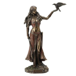 Goddess Statue Decorative Resin Craft Delicate Antique Brass Celtic Sculpture Figurine for Home