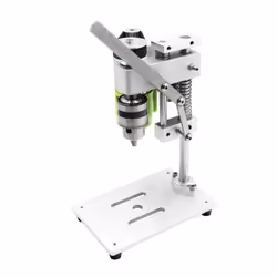 Mini Drill Press for Bench Drilling Machine Variable Speed Drilling Chuck 1.5-10mm For DIY Wood - silver, Sliver JP Plug