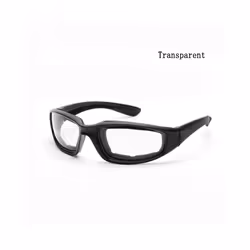 1Pc Retro Vintage Pilot Goggles Motor Protective Gear Glasses Snowboard - Transparent-1