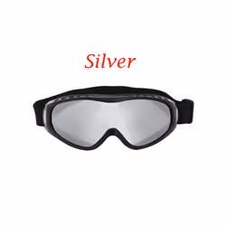 1Pc Retro Vintage Pilot Goggles Motor Protective Gear Glasses Snowboard - Silver