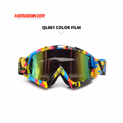 Motocross Goggles Cycling Motorcycle Goggles Ski Glasses Snowboard Moto - QL061 Colorful