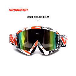 Motocross Goggles Cycling Motorcycle Goggles Ski Glasses Snowboard Moto - U824 Colorful