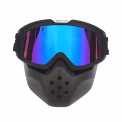 Mask Goggles Motocross Goggles For Motorcycle Shark Helmet Glasses Retro - BOF-40 Black Color