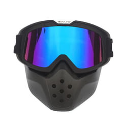 Mask Goggles Motocross Goggles For Motorcycle Shark Helmet Glasses Retro - BOF-40 Black Color