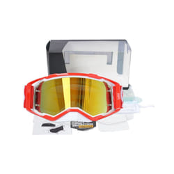 Cool Motorcycle Goggles Outdoor Cycling Motocross Helmet Glasses Riding - red