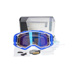 Cool Motorcycle Goggles Outdoor Cycling Motocross Helmet Glasses Riding - blue