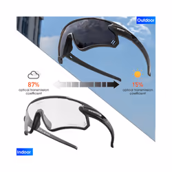Pochromic Cycling Glasses MTB Riding Running Sunglasses UV400 Polarized - 24A