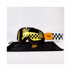 Motorcycle Goggles Retro Ski Sunglasses Motocross Glasses Wide Vision - RX-YGZ-YELLOW