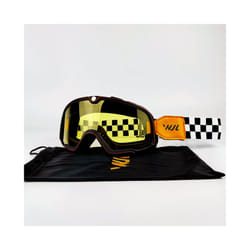 Motorcycle Goggles Retro Ski Sunglasses Motocross Glasses Wide Vision - RX-YGZ-YELLOW