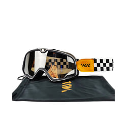 Motorcycle Goggles Retro Ski Sunglasses Motocross Glasses Wide Vision - WX-YGZ-SILVER