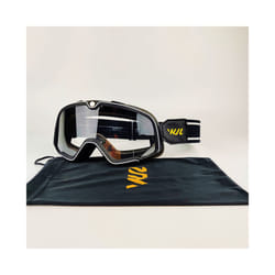 Motorcycle Goggles Retro Ski Sunglasses Motocross Glasses Wide Vision - WX-BTW-CLEAR