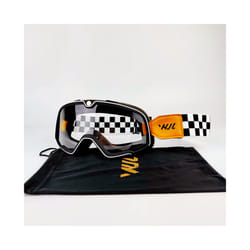 Motorcycle Goggles Retro Ski Sunglasses Motocross Glasses Wide Vision - WX-YGZ-CLEAR