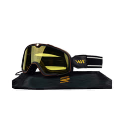 Motorcycle Goggles Retro Ski Sunglasses Motocross Glasses Wide Vision - RX-BGZ-YELLOW