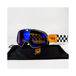 Motorcycle Goggles Retro Ski Sunglasses Motocross Glasses Wide Vision - WX-YGZ-BLUE