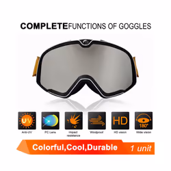Motorcycle Goggles Retro Ski Sunglasses Motocross Glasses Wide Vision - WX-BGZ-CLEAR