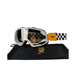 Motorcycle Goggles Retro Ski Sunglasses Motocross Glasses Wide Vision - WK-YGZ-SILVER