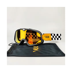 Motorcycle Goggles Retro Ski Sunglasses Motocross Glasses Wide Vision - WX-YGZ-RED