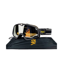 Motorcycle Goggles Retro Ski Sunglasses Motocross Glasses Wide Vision - WX-BTW-SILVER