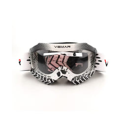 Childen Motorcycle Goggles Clear Kids MTB Off-Road Dirt Kid Bike Goggles - White
